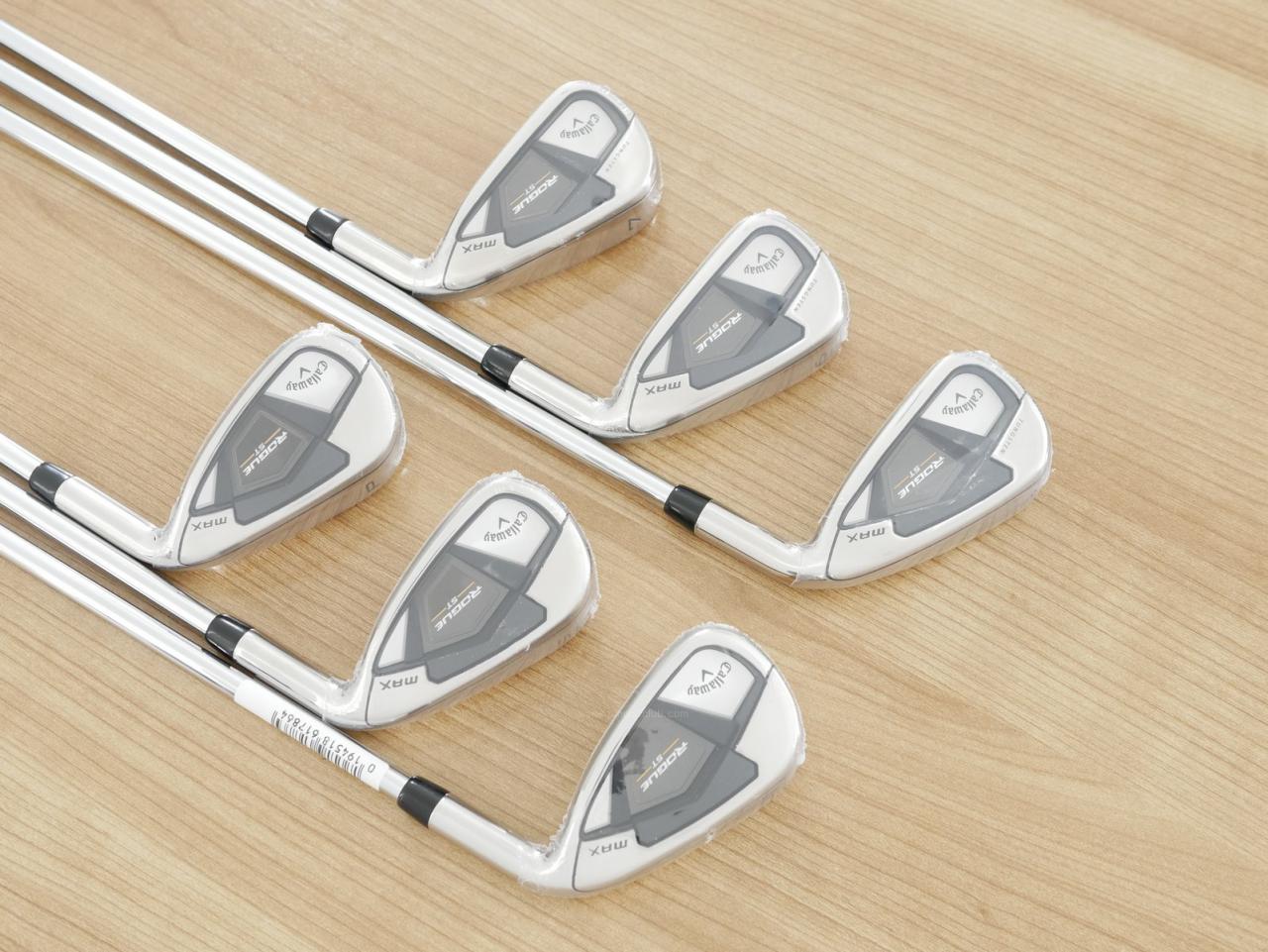 Iron set : Callaway : **ของใหม่ ยังไม่แกะพลาสติก** ชุดเหล็ก Callaway Rogue ST Max OS (ออกปี 2022 ตีง่ายสุดๆ ไกลสุดๆ) มีเหล็ก 5-Pw (6 ชิ้น) ก้านเหล็ก Dynamic Gold 95 R300