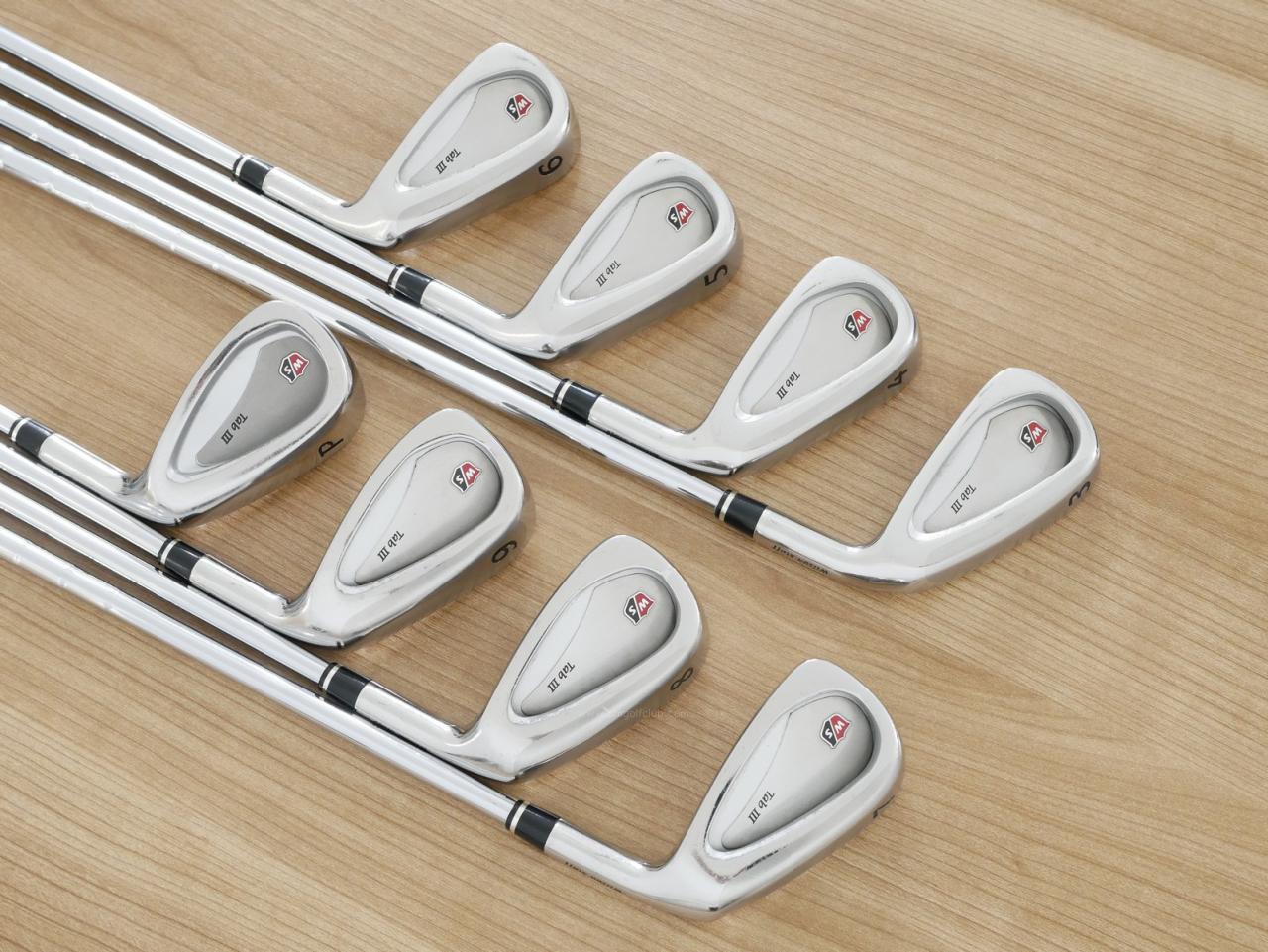 Iron set : Other Brand : ชุดเหล็ก Wilson TAB III (รุ่นท๊อปสุด หน้าเด้ง ตีไกล) มีเหล็ก 3-Pw (8 ชิ้น) ก้านเหล็ก NS Pro 850 Flex S