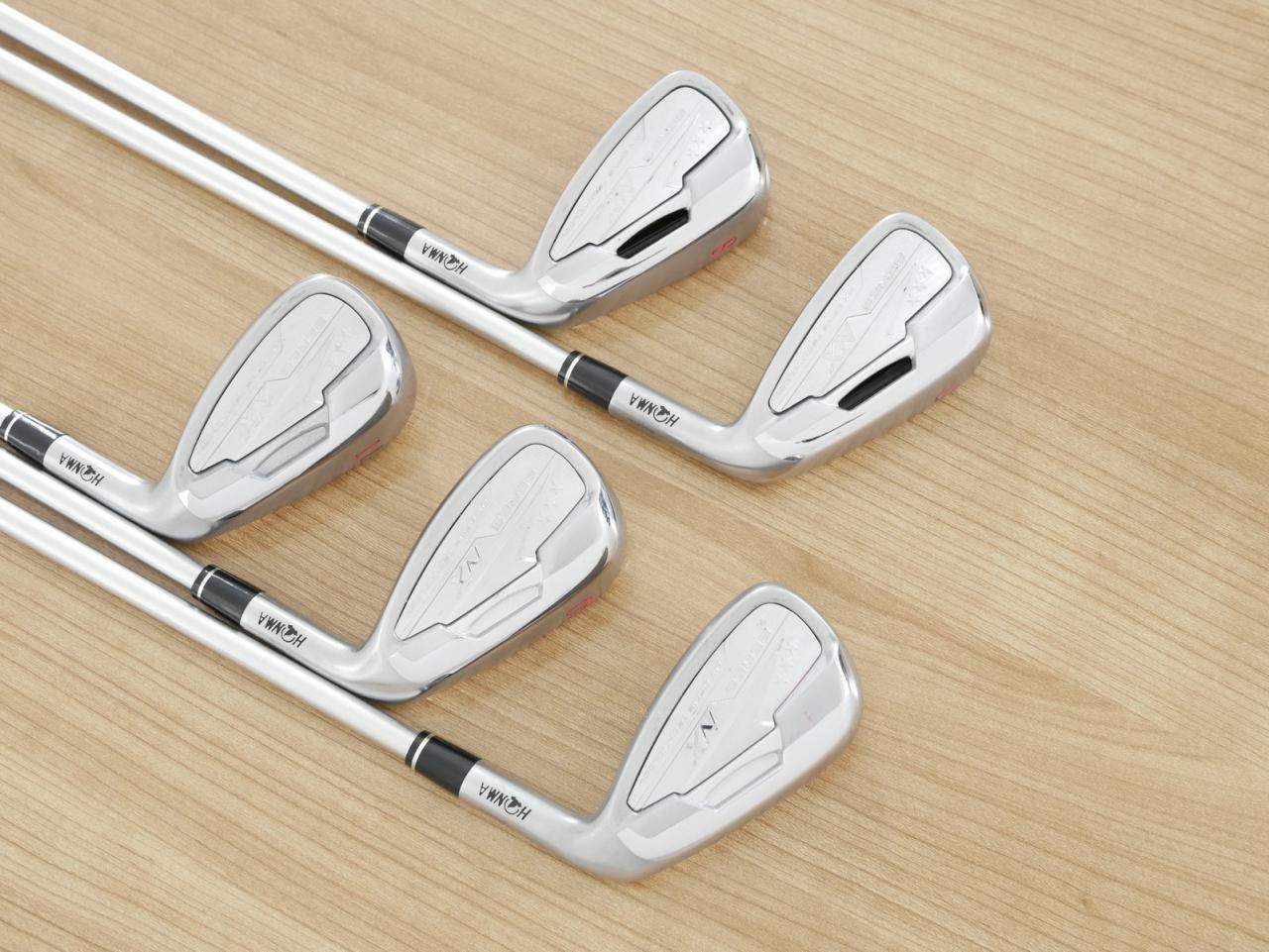 Iron set : Honma : **ก้าน 3 ดาว** ชุดเหล็ก Honma Beres NX (รุ่นปี 2023) มีเหล็ก 7-11 (5 ชิ้น) ก้านกราไฟต์ Honma Vizard NX 45 Flex SR (3 ดาว)