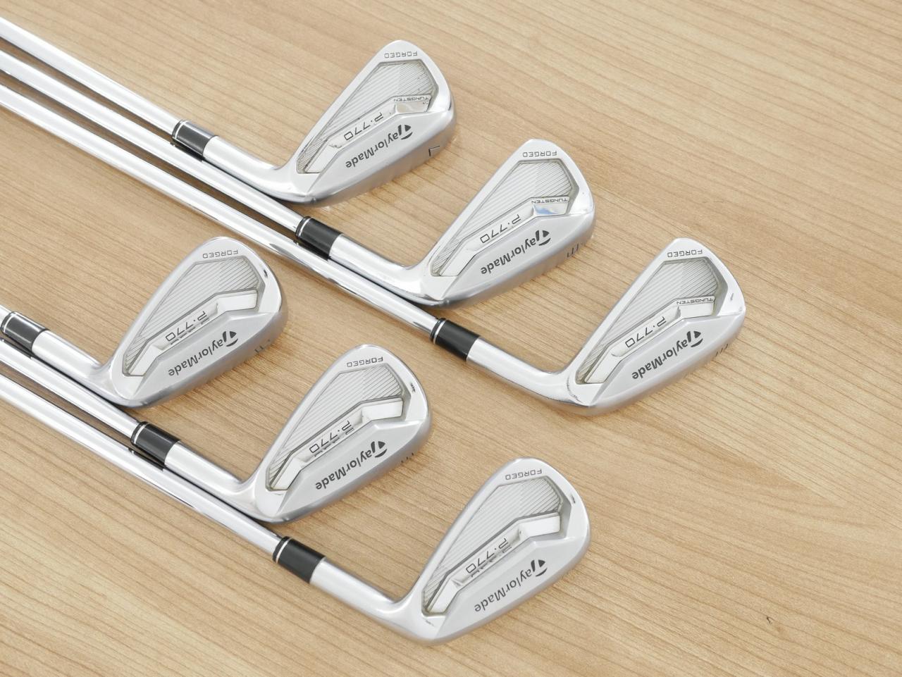 Iron set : Taylormade : ชุดเหล็ก Taylormade P770 Forged (ปี 2018 นุ่ม แน่น) มีเหล็ก 5-Pw (6 ชิ้น) ก้านเหล็ก NS Pro 950 Flex R
