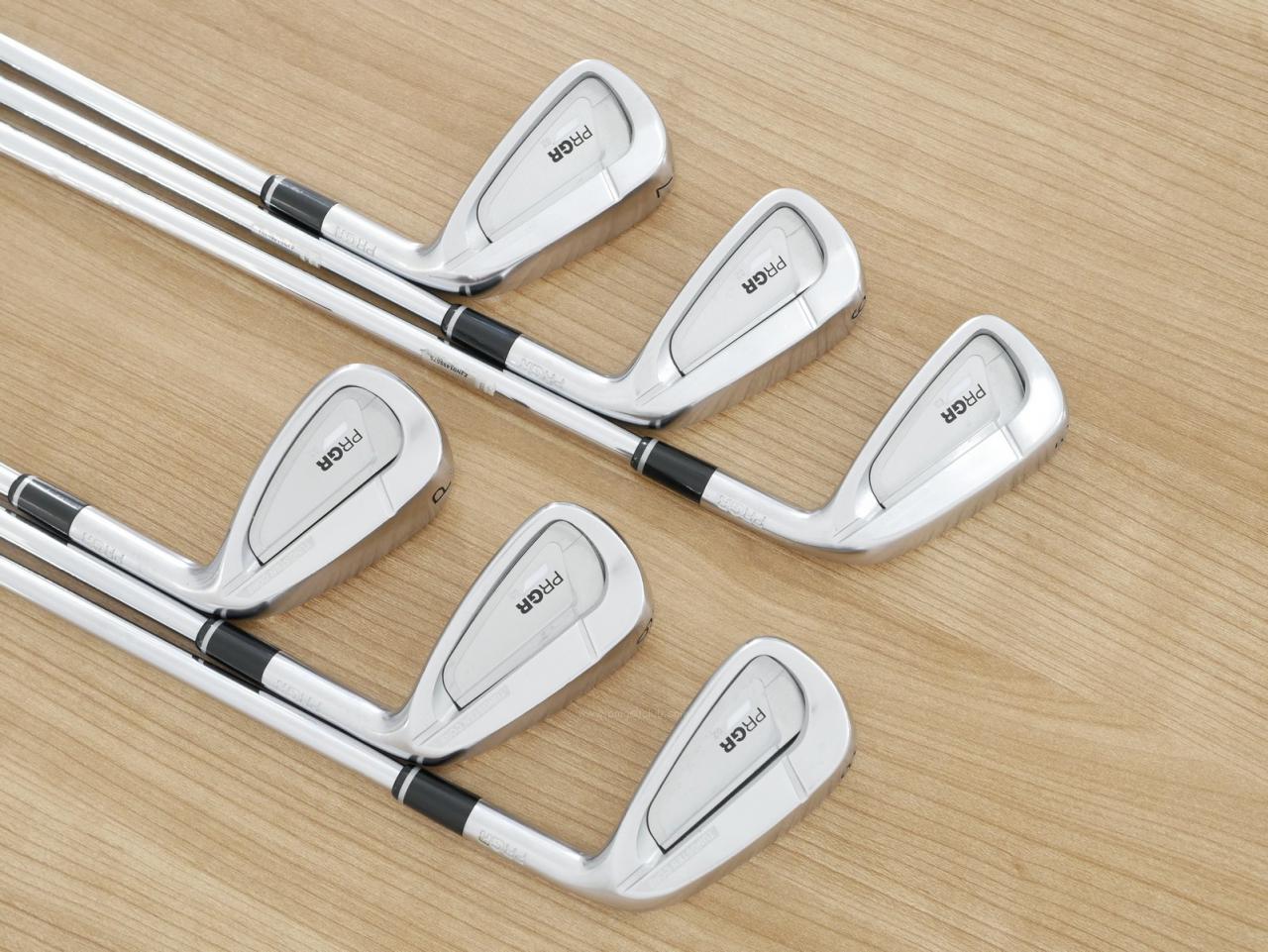 Iron set : PRGR : ชุดเหล็ก PRGR 02 Forged (ปี 2021 นุ่มมาก หายาก) มีเหล็ก 5-Pw (6 ชิ้น) ก้านเหล็ก NS Pro 950 NEO Flex S