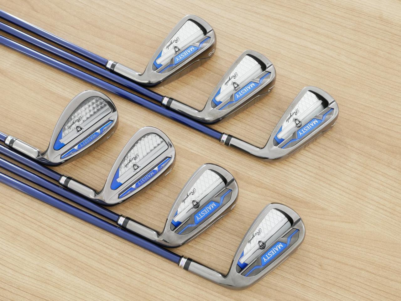 Iron set : Maruman : ชุดเหล็ก Maruman Majesty Royale (รุ่นท๊อปสุด ล่าสุด ออกปี 2024 ของใหม่ 9 หมื่นบาท) มีเหล็ก 6-Pw,Aw,Sw (7 ชิ้น เบอร์ 6 ตีระยะเท่าเบอร์ 5 ของรุ่นอื่น) ก้านกราไฟต์ Flex SR