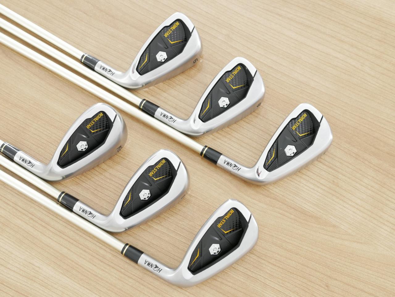 Iron set : Honma : ชุดเหล็ก Honma Royal Star (ตีง่าย ไกล) มีเหล็ก 7-11,Sw (6 ชิ้น) ก้านกราไฟต์ Flex SR
