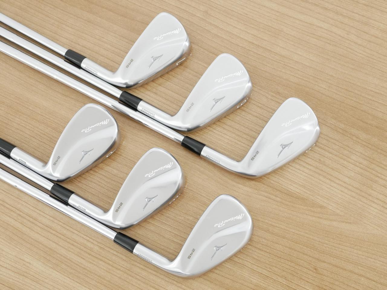 Iron set : Mizuno : ชุดเหล็ก Mizuno Pro 245 Forged (ปี 2024 นุ่ม แน่น ระยะดี) มีเหล็ก 5-Pw (6 ชิ้น) ก้านเหล็ก KBS Tour 120 Flex S