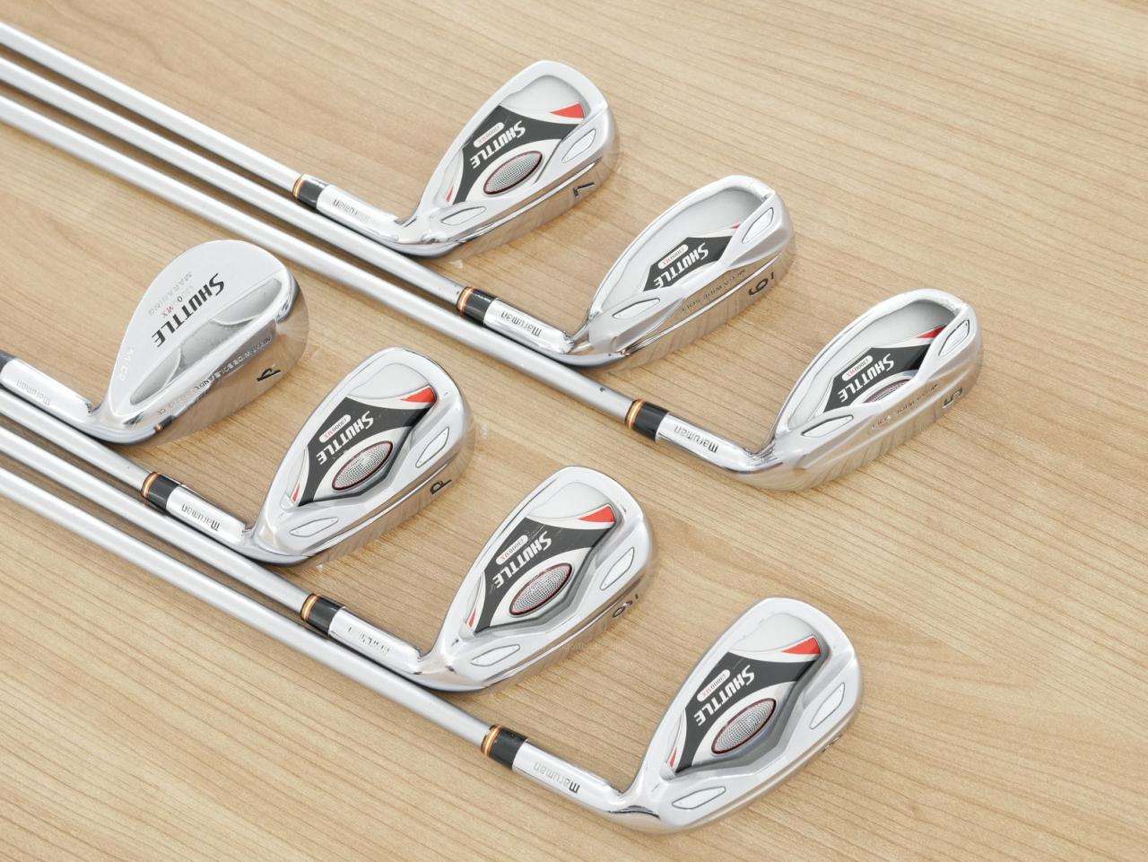Iron set : Maruman : ชุดเหล็กกระเทย Maruman Shuttle i3000Mx (ตีง่ายมากๆ ไกล เหล็กยาวเป็น Utility) มีเหล็ก 5-Pw,Aw (7 ชิ้น) ก้านกราไฟต์ Flex R