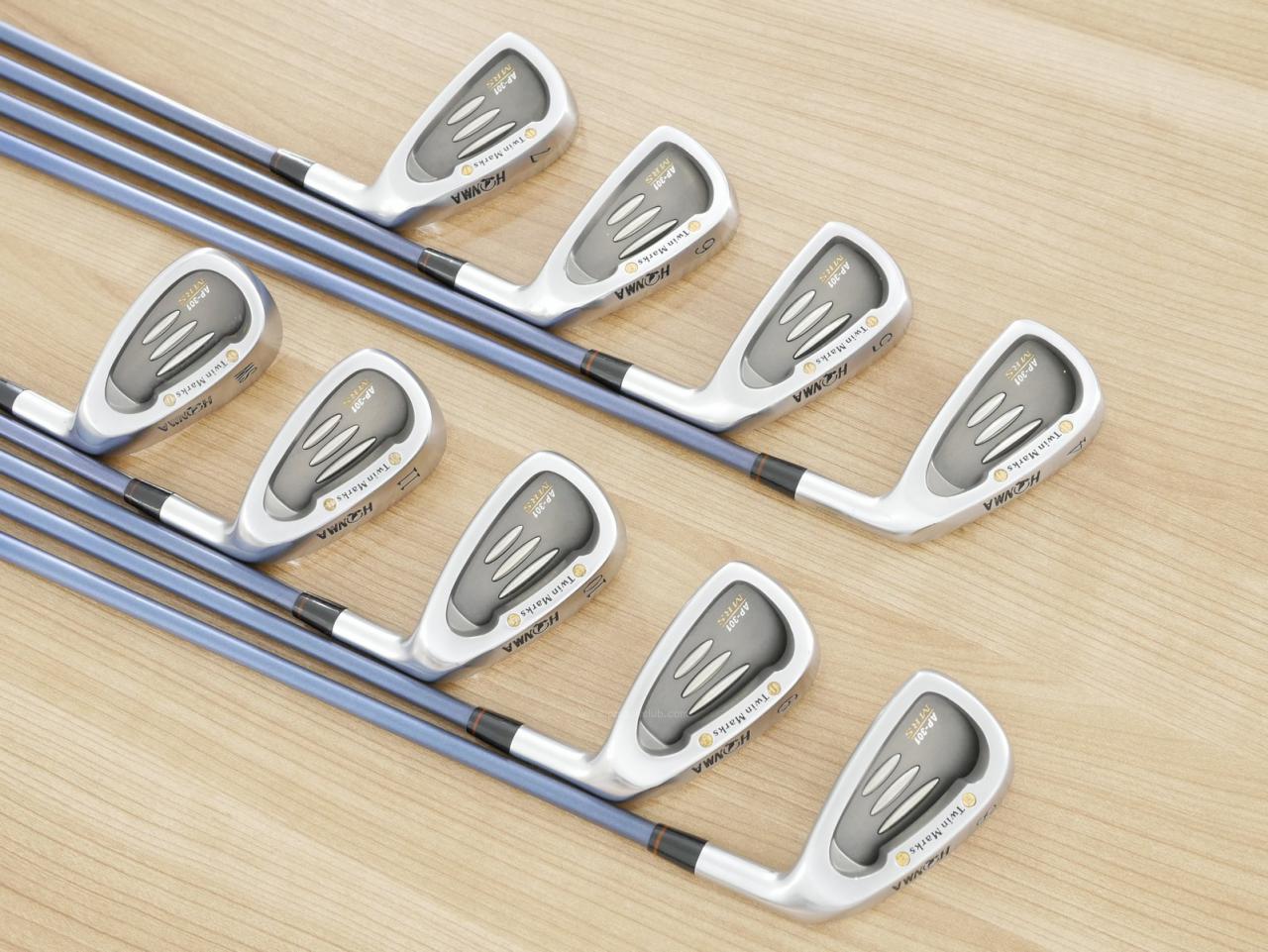 Iron set : Honma : ชุดเหล็ก Honma TwinMarks AP-301 MRS (หน้าเด้ง Titanium) มีเหล็ก 4-11,Sw (9 ชิ้น) ก้านกราไฟต์ Flex R (2 ดาว)