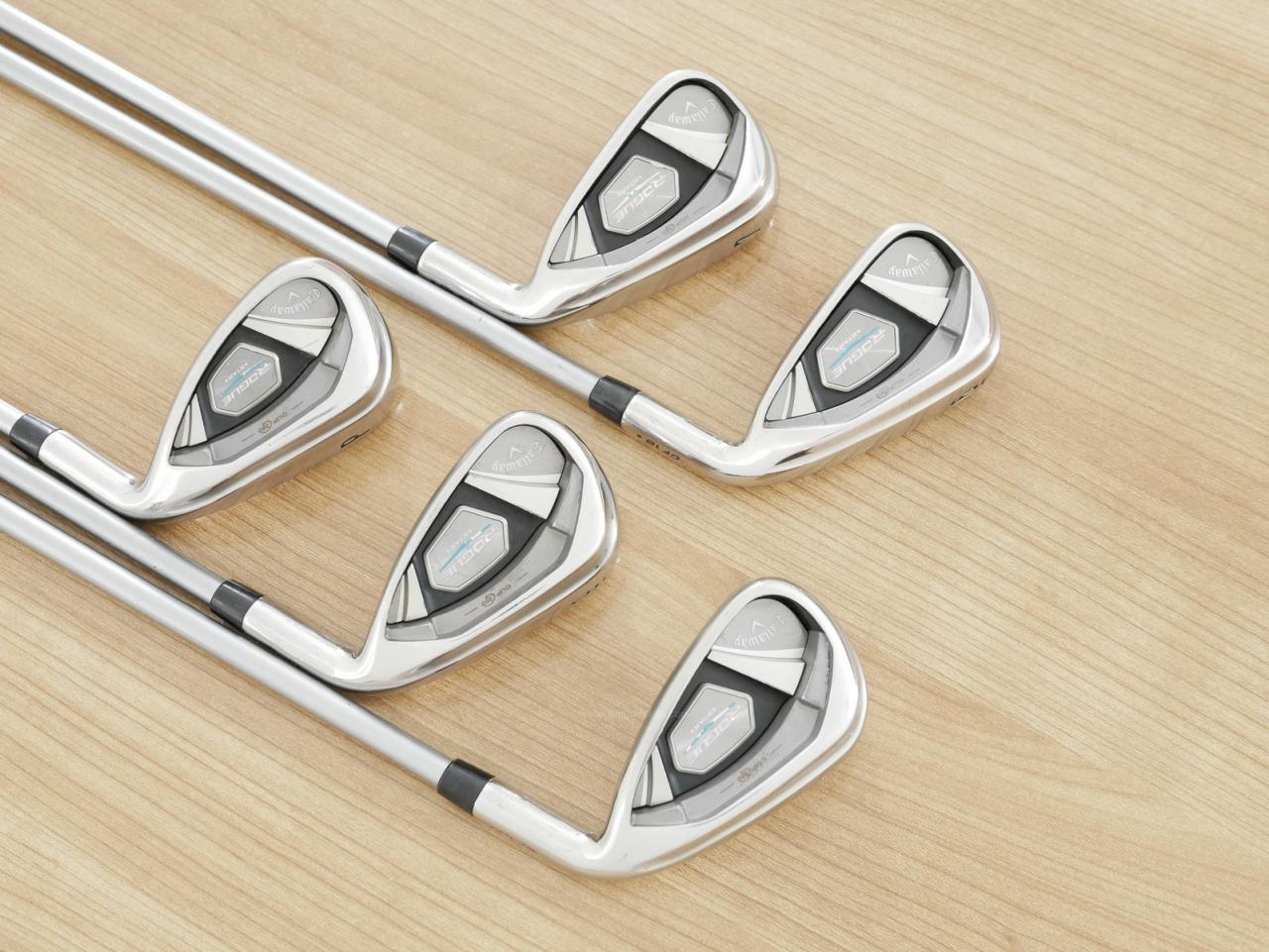 Iron set : Callaway : ชุดเหล็ก Callaway Rogue Star CF18 (ออกปี 2018 ตีง่าย ไกลมากๆ) มีเหล็ก 6-Pw (5 ชิ้น) ก้านกราไฟต์ Mitsubishi FUBUKI 50 Flex R