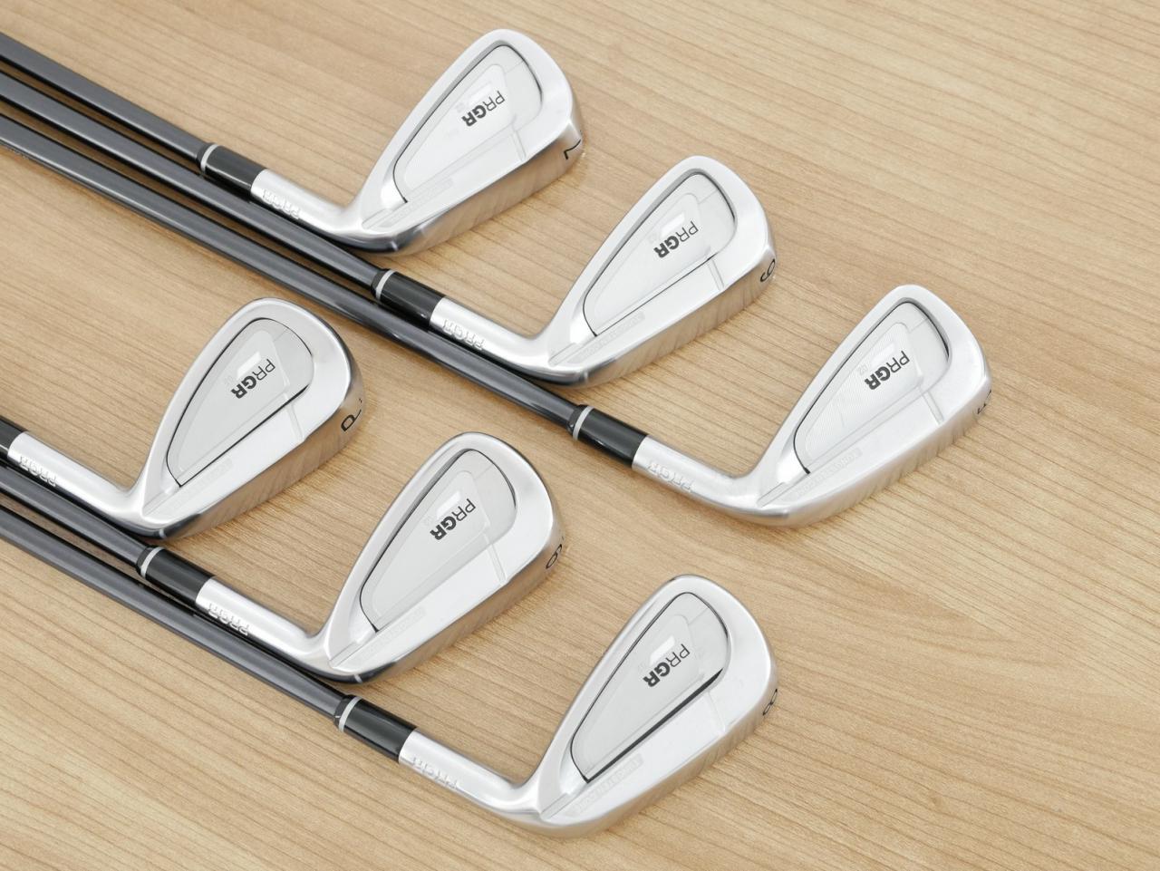 Iron set : PRGR : ชุดเหล็ก PRGR 02 Forged (ปี 2021 นุ่มมาก หายาก) มีเหล็ก 5-Pw (6 ชิ้น) ก้านกราไฟต์ Mitsubishi Diamana Flex SR