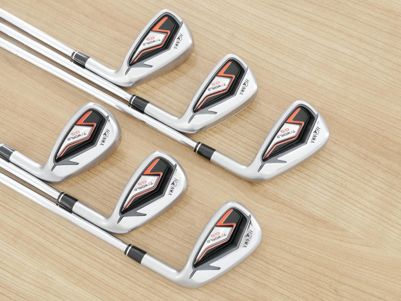 Iron set : Honma : ชุดเหล็ก Honma Tour World GS (ออกปี 2021 ใบใหญ่ ตีง่าย ไกล) มีเหล็ก 6-11 (6 ชิ้น) ก้านเหล็ก NS Pro 950 NEO Flex R