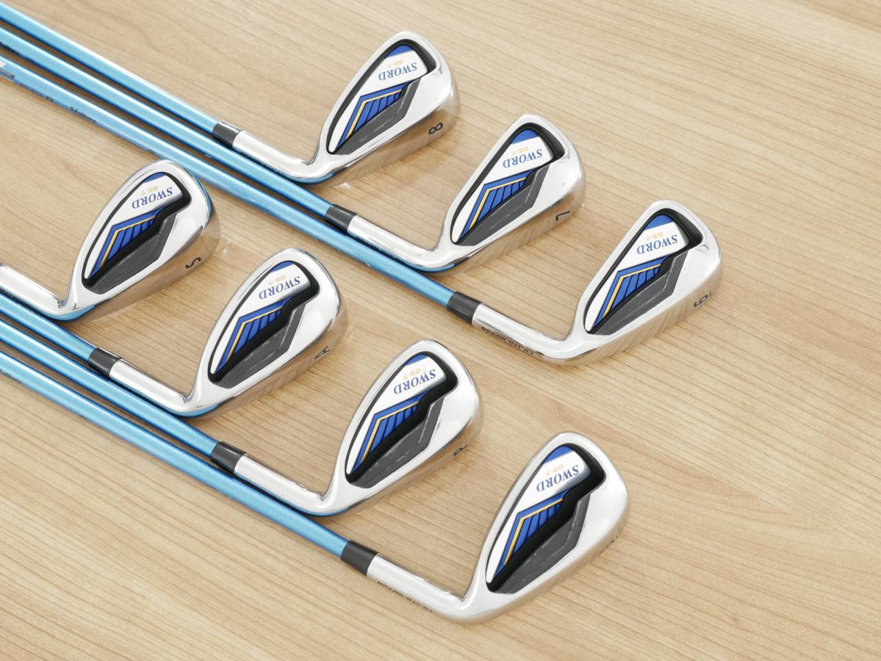 Iron set : Katana : ชุดเหล็ก Katana Sword GS-7 (หน้าเด้ง) มีเหล็ก 6-Pw,Aw,Sw (7 ชิ้น) ก้านกราไฟต์ Fujikura Speeder Five Flex R