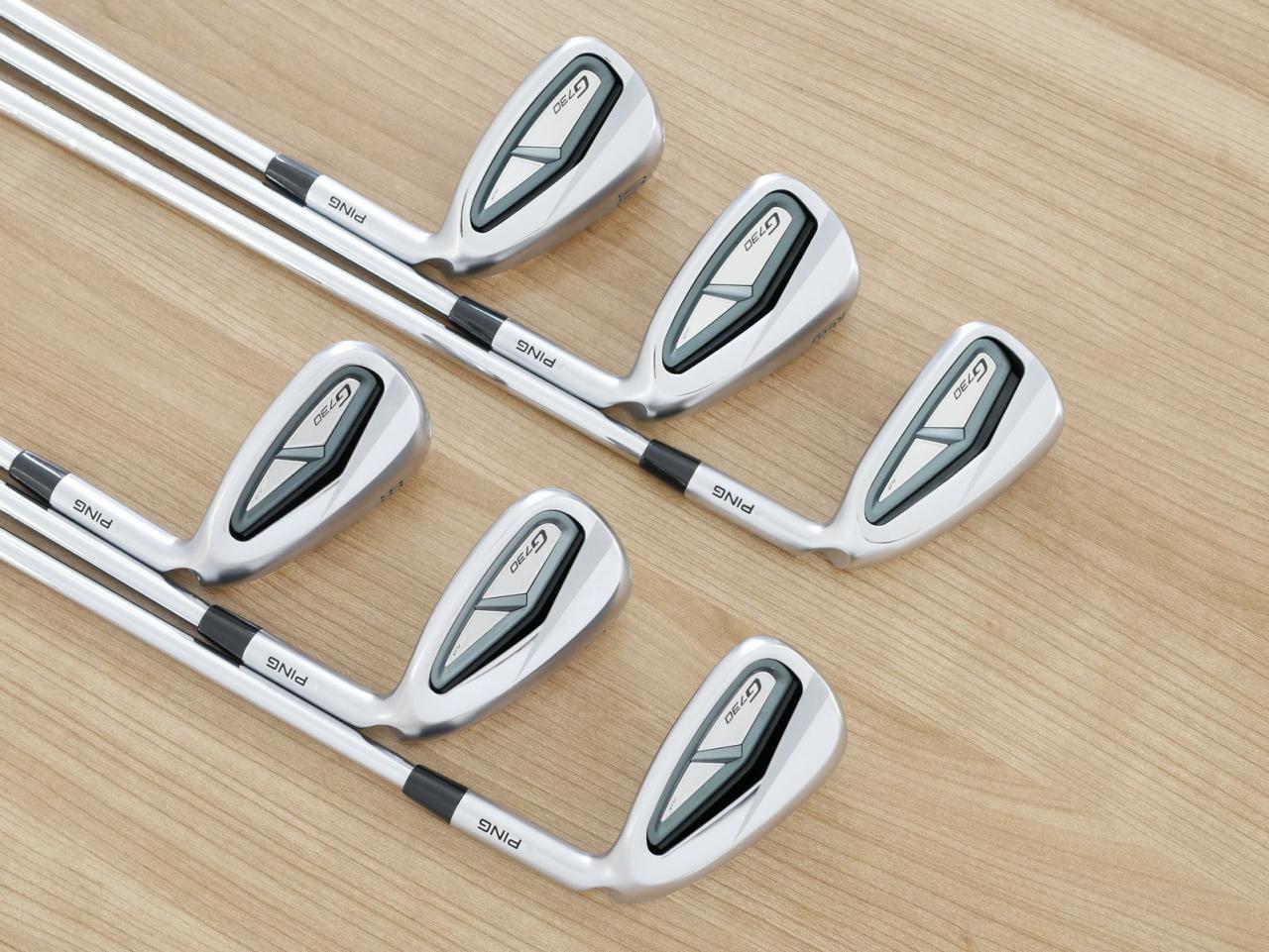 Iron set : Ping : ชุดเหล็ก Ping G730 (รุ่นล่าสุด ปี 2024 Japan Spec. ใบใหญ่ ง่ายที่สุด ไกลที่สุดของ Ping) มีเหล็ก 8-Pw,Uw,50,56 (6 ชิ้น) ก้านเหล็ก NS Pro 950 NEO Flex R
