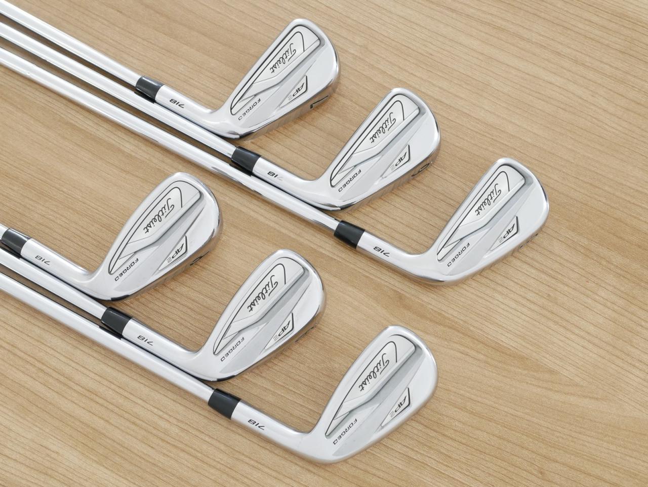 Iron set : Titleist : ชุดเหล็ก Titleist AP2 718 Forged (ออกปี 2018) มีเหล็ก 5-Pw (6 ชิ้น) ก้านเหล็ก AMT Tour White S200