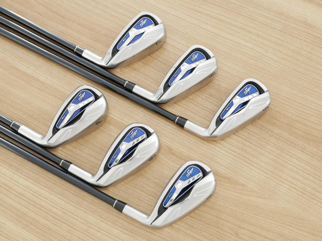 Iron set : Tsuruya : ชุดเหล็ก Tsuruya AXEL ZX HM (ใบใหญ่ หน้าเด้ง ตีไกลมาก) มีเหล็ก 5-Pw (6 ชิ้น) ก้านกราไฟต์ Flex S