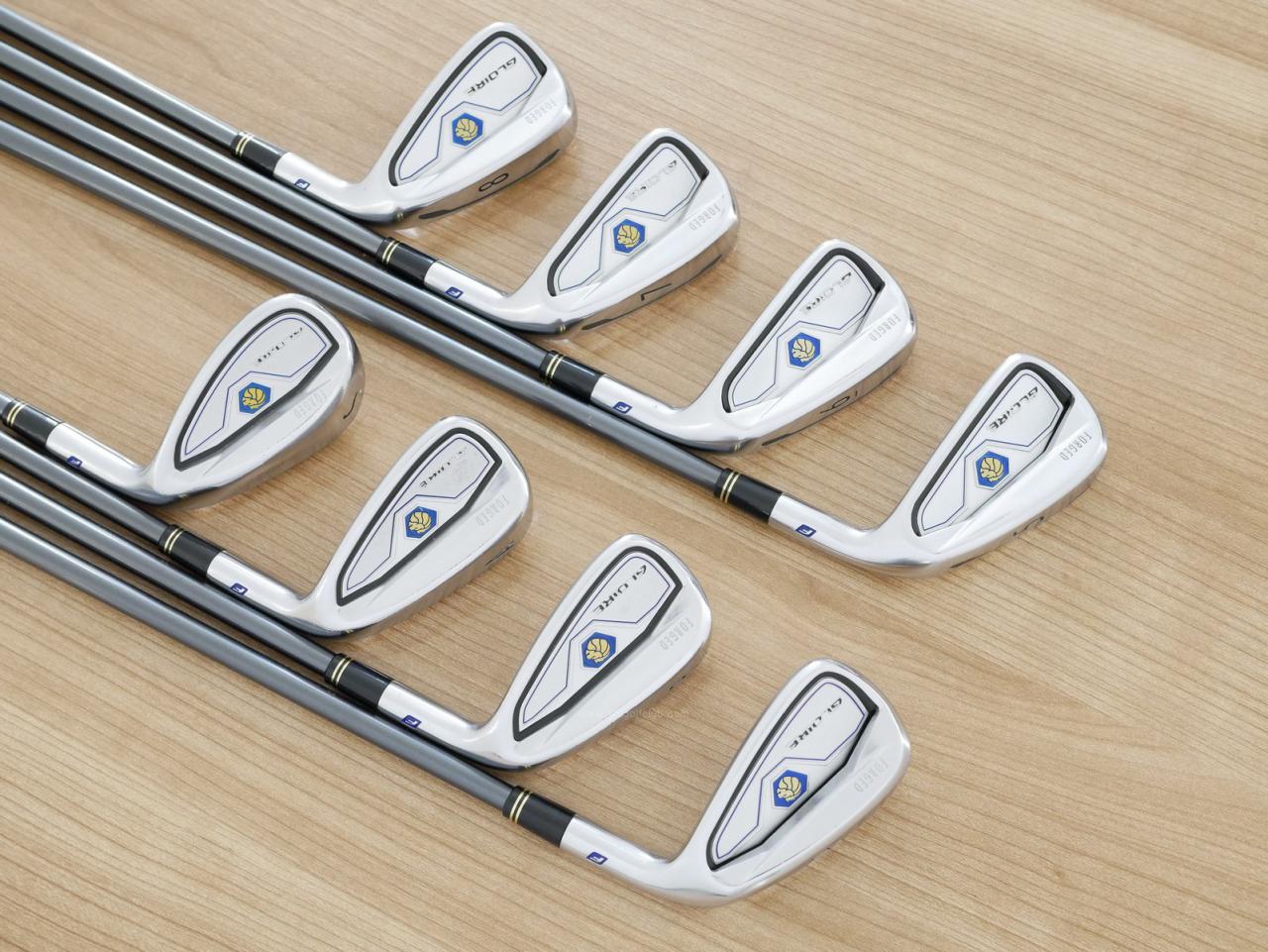 Iron set : Taylormade : ชุดเหล็ก Taylormade Gloire F Forged (รุ่นท๊อปสุด Japan Spec.) มีเหล็ก 5-Pw,Aw,Sw (8 ชิ้น) ก้านกราไฟต์ Flex R