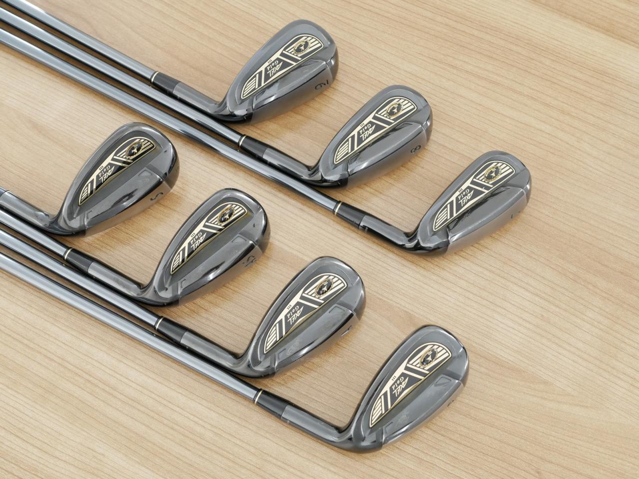 Iron set : Tsuruya : ชุดเหล็ก Tsuruya AXEL Gold Premium III (ออกปี 2019 ของใหม่ 6 หมื่นกว่าบาท หน้าเด้งสุดๆ ไกลสุดๆๆ) มีเหล็ก 7-Pw,Aw,As,Sw (7 ชิ้น) ก้านกราไฟต์ Flex R