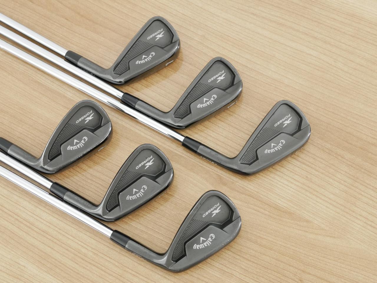Iron set : Callaway : ชุดเหล็ก Callaway X Forged Star Black Limited (ออกปี 2021 หายากมากๆ) มีเหล็ก 5-Pw (6 ชิ้น) ก้านเหล็ก NS Pro 950 NEO Flex S