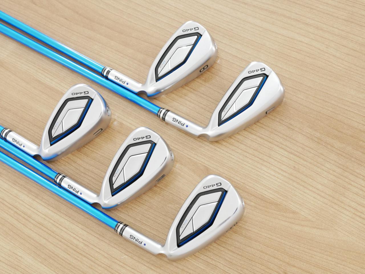 Iron set : Ping : ชุดเหล็ก Ping G440 (รุ่นล่าสุด ออกปี 2025 Japan Spec. ใบใหญ่ ง่าย ไกล) มีเหล็ก 7-W,U (5 ชิ้น) ก้านกราไฟต์ Ping ALTA J CB Flex R