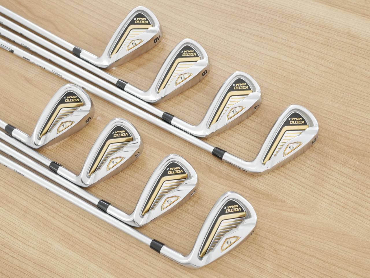 Iron set : Katana : ชุดเหล็ก Katana Voltio NINJA X (ออกปี 2020 หน้าเด้ง ตีไกลมากๆ) มีเหล็ก 6-Pw,Aw,As,Sw (8 ชิ้น) ก้านกราไฟต์ Fujikura Speeder 588 Flex R
