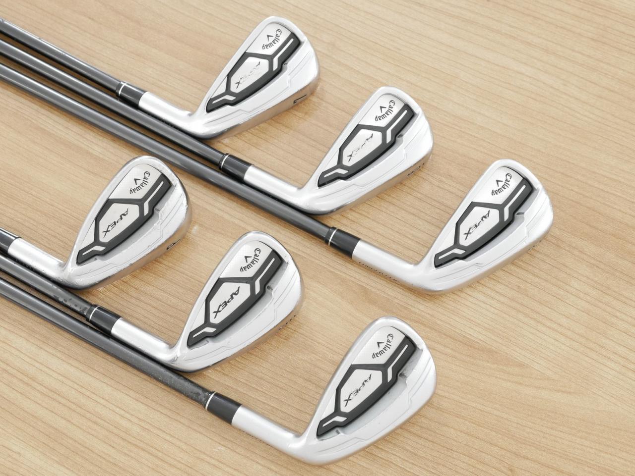 Iron set : Callaway : ชุดเหล็ก Callaway APEX Forged มีเหล็ก 5-Pw (6 ชิ้น) ก้านกราไฟต์ Flex R
