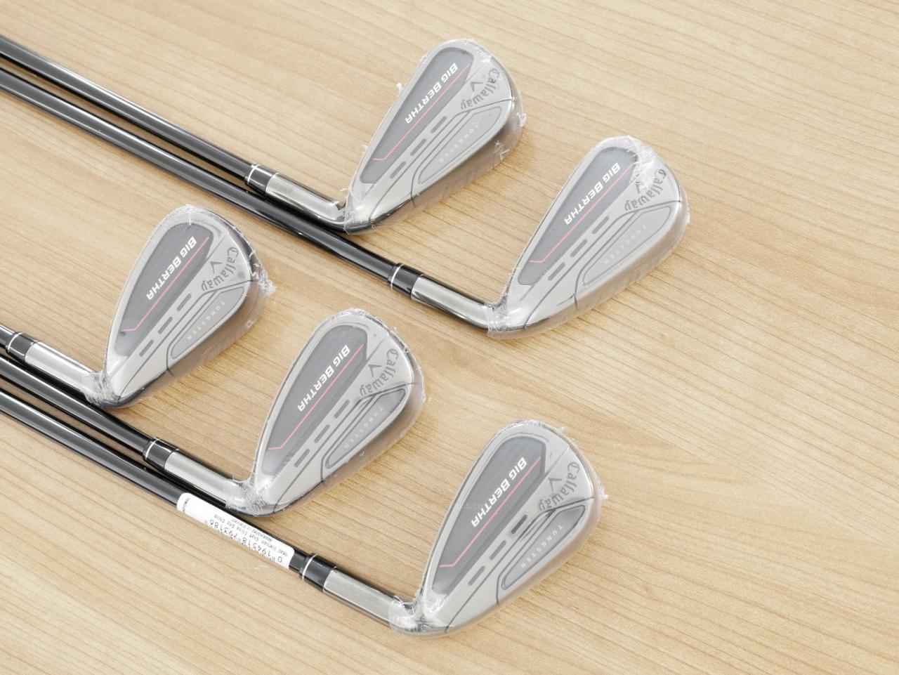 Iron set : Callaway : **ของใหม่ ยังไม่แกะพลาสติก** ชุดเหล็ก Callaway Big Bertha (ออกปี 2023 ตีง่ายที่สุดของ Callaway) มีเหล็ก 6-Pw (5 ชิ้น) ก้านกราไฟต์ Fujikura Speeder NX Flex R
