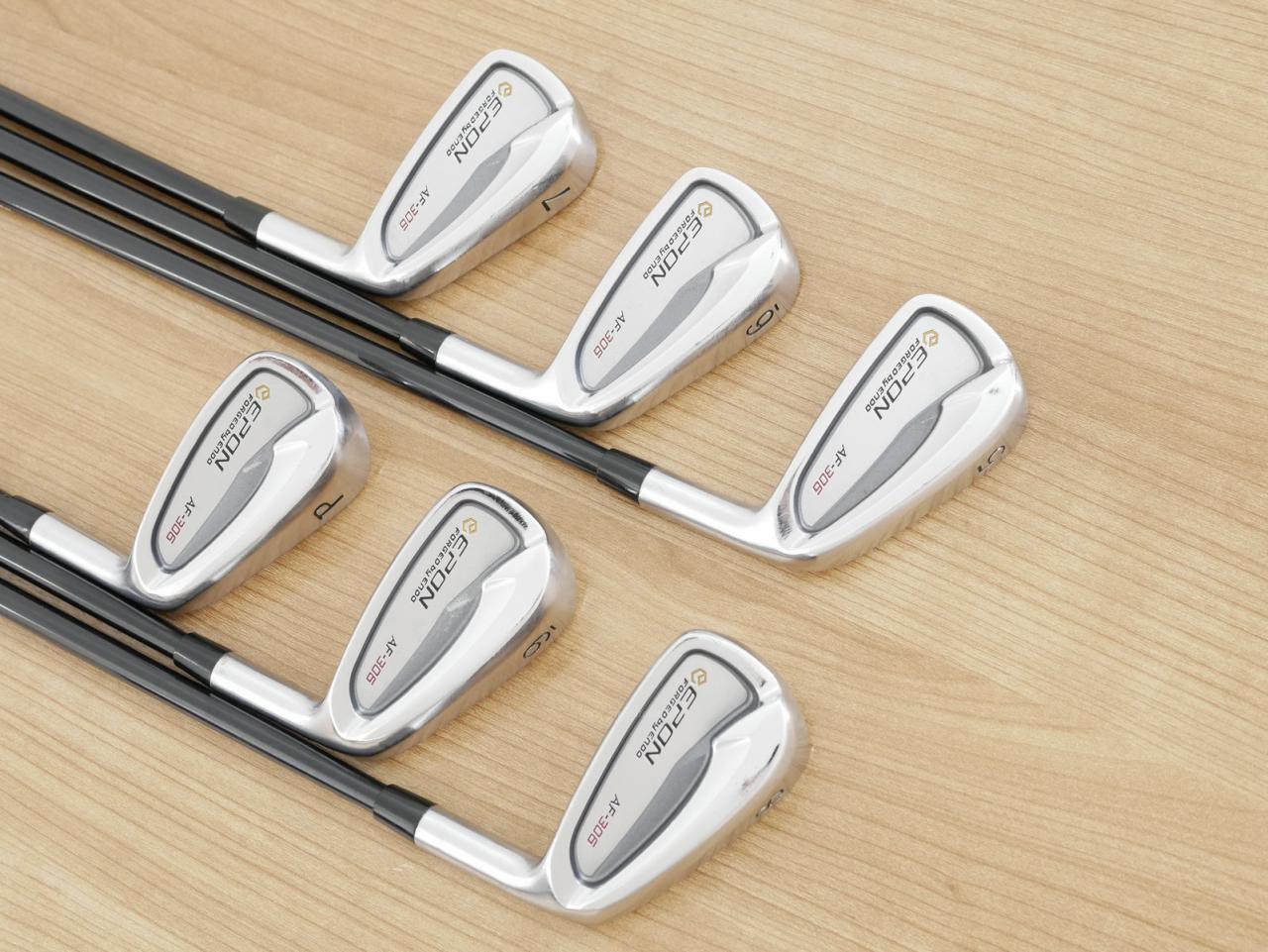 Iron set : Epon : ชุดเหล็ก EPON AF-306 Forged (รุ่นปี 2023) มีเหล็ก 5-Pw (6 ชิ้น) ก้านกราไฟต์ Mitsubishi Diamana Thump i95 Flex S