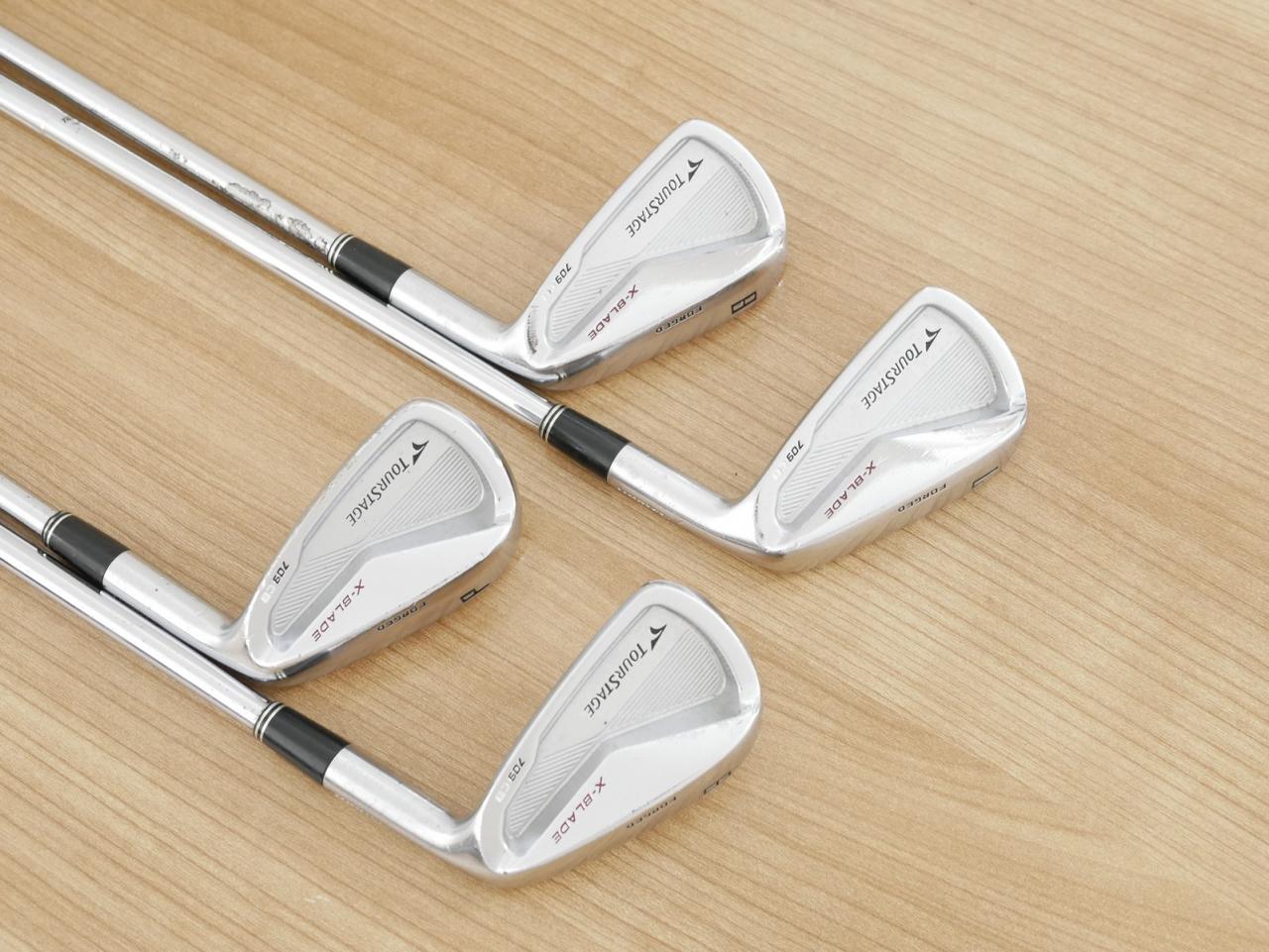 Iron set : Tourstage : ชุดเหล็ก Tourstage X-Blade 709cb (Forged) มีเหล็ก 7-Pw (4 ชิ้น) ก้านเหล็ก Dynamic Gold S200