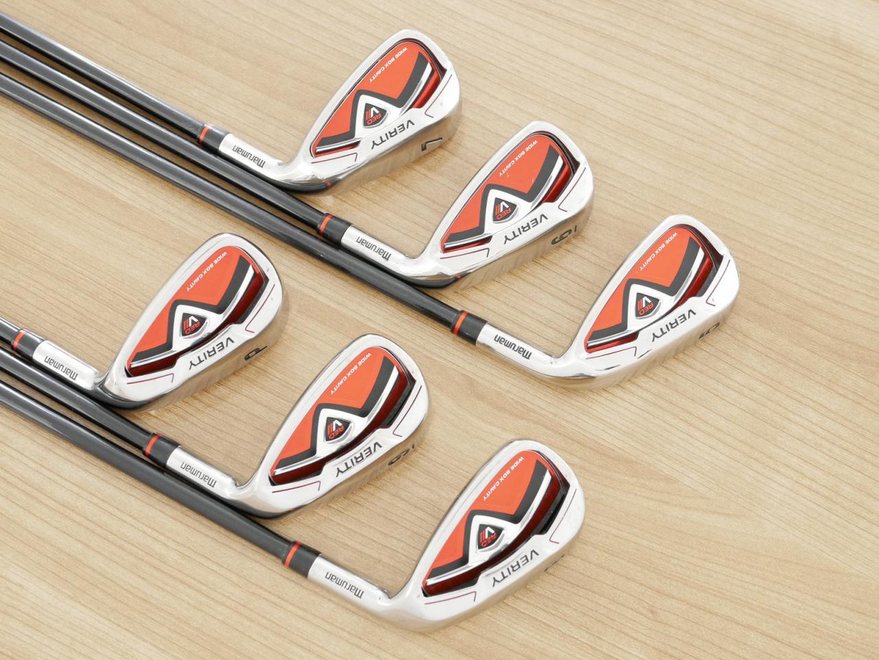 Iron set : Maruman : ชุดเหล็ก Maruman Red-V II (ใบใหญ่ ตีง่าย ไกล) มีเหล็ก 5-Pw (6 ชิ้น) ก้านกราไฟต์ Flex S