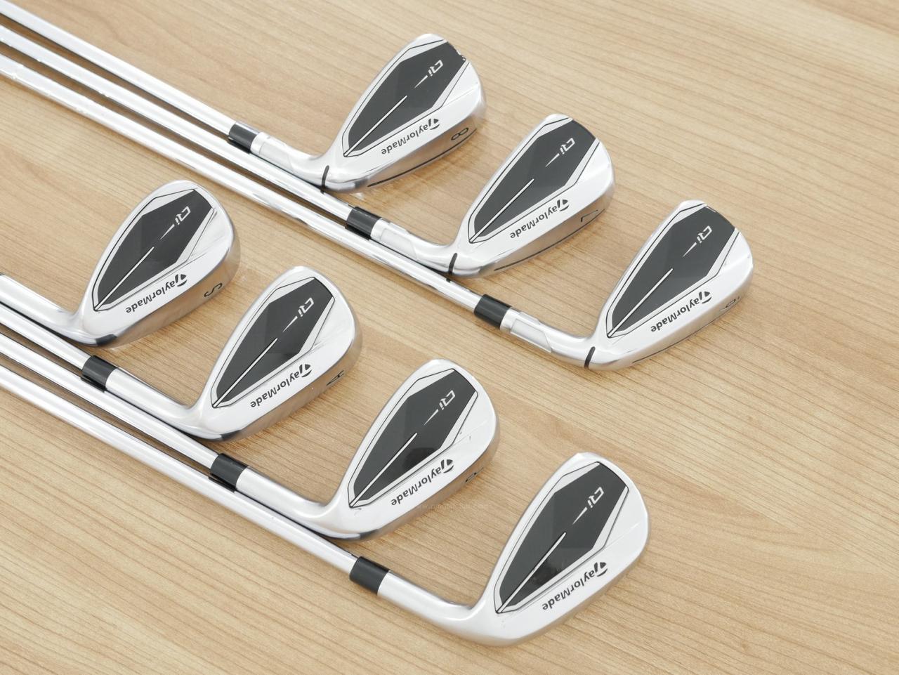 Iron set : Taylormade : ชุดเหล็ก Taylormade Qi (รุ่นล่าสุด ออกปี 2024 Japan Spec.) มีเหล็ก 6-Pw,Aw,Sw (7 ชิ้น) ก้านเหล็ก NS Pro 820GH Flex R
