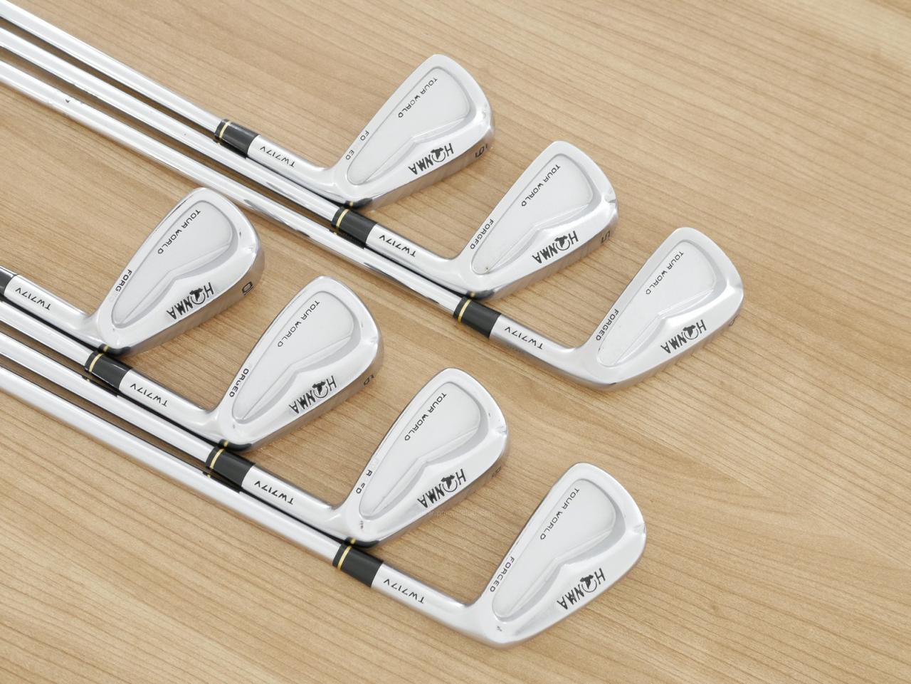 Iron set : Honma : ชุดเหล็ก Honma Tour World TW717V (Forged ปี 2015) มีเหล็ก 4-10 (7 ชิ้น) ก้านเหล็ก Dynamic Gold S200