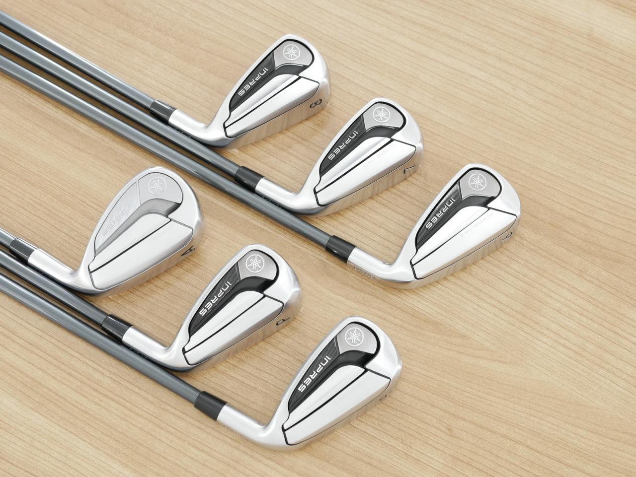 Iron set : Yamaha : ชุดเหล็ก Yamaha Inpres DriveStar Type D (รุ่นล่าสุด ออกปี 2024 ตีไกลที่สุด ไกลกว่าเหล็กทั่วไป 2 เบอร์ หน้าเด้งมากๆ) มีเหล็ก 6-Pw,Aw (6 ชิ้น) ก้านกราไฟต์ Fujikura Speeder NX M-425i Flex R