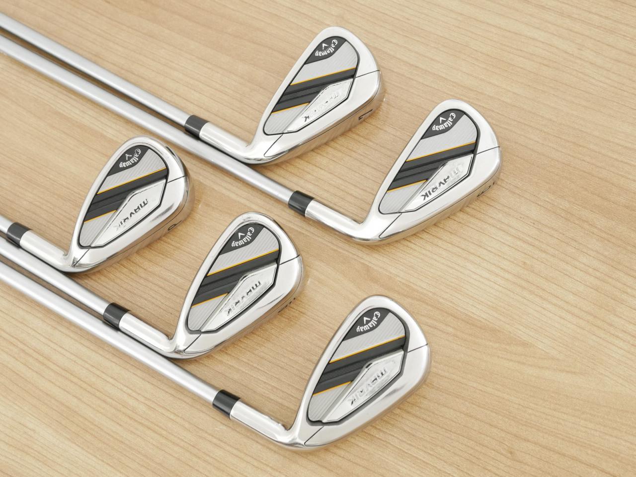 Iron set : Callaway : ชุดเหล็ก Callaway Mavrik (ปี 2020 ตีง่าย ไกลมากๆ) มีเหล็ก 6-Pw (5 ชิ้น) ก้านกราไฟต์ Mitsubishi Diamana 50 Flex R