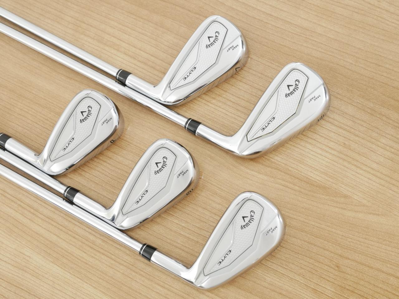 Iron set : Callaway : ชุดเหล็ก Callaway ELYTE Max Fast (ออกปี 2025 ตีง่ายมาก ไกล Japan Spec.) มีเหล็ก 6-Pw (5 ชิ้น) ก้านเหล็ก NS Pro ZELOS 7 Flex S