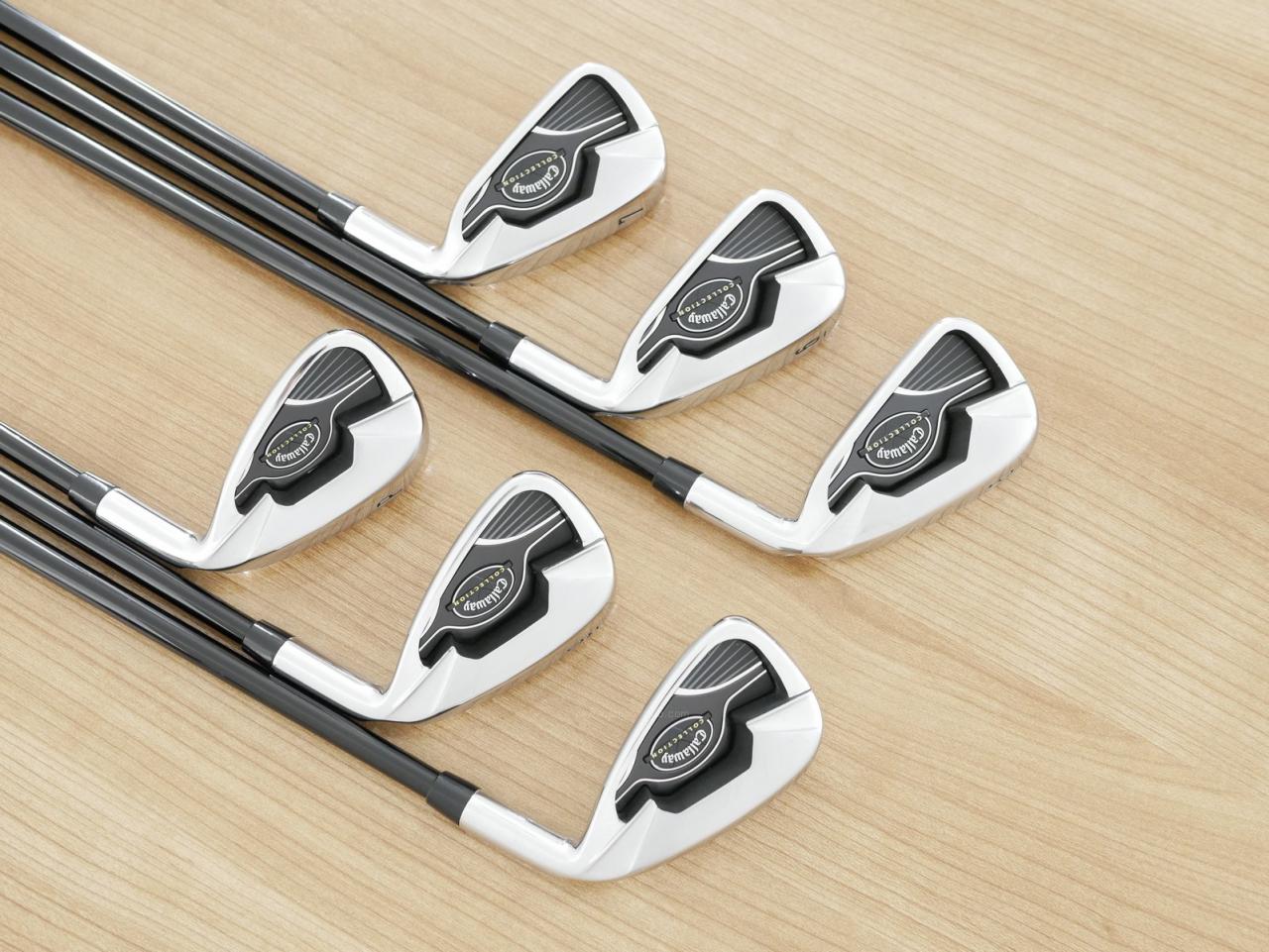 Iron set : Callaway : ชุดเหล็ก Callaway Collection (ตีง่าย ไกล) มีเหล็ก 5-Pw (6 ชิ้น) ก้านกราไฟต์ Flex R