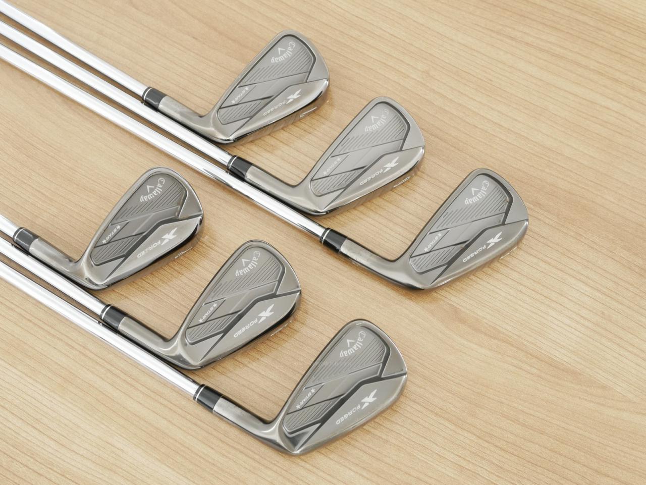 Iron set : Callaway : ชุดเหล็ก Callaway X Forged Star Black Limited (ปี 2020 หายาก) มีเหล็ก 5-Pw (6 ชิ้น) ก้านเหล็ก NS Pro Zelos 8 Flex R