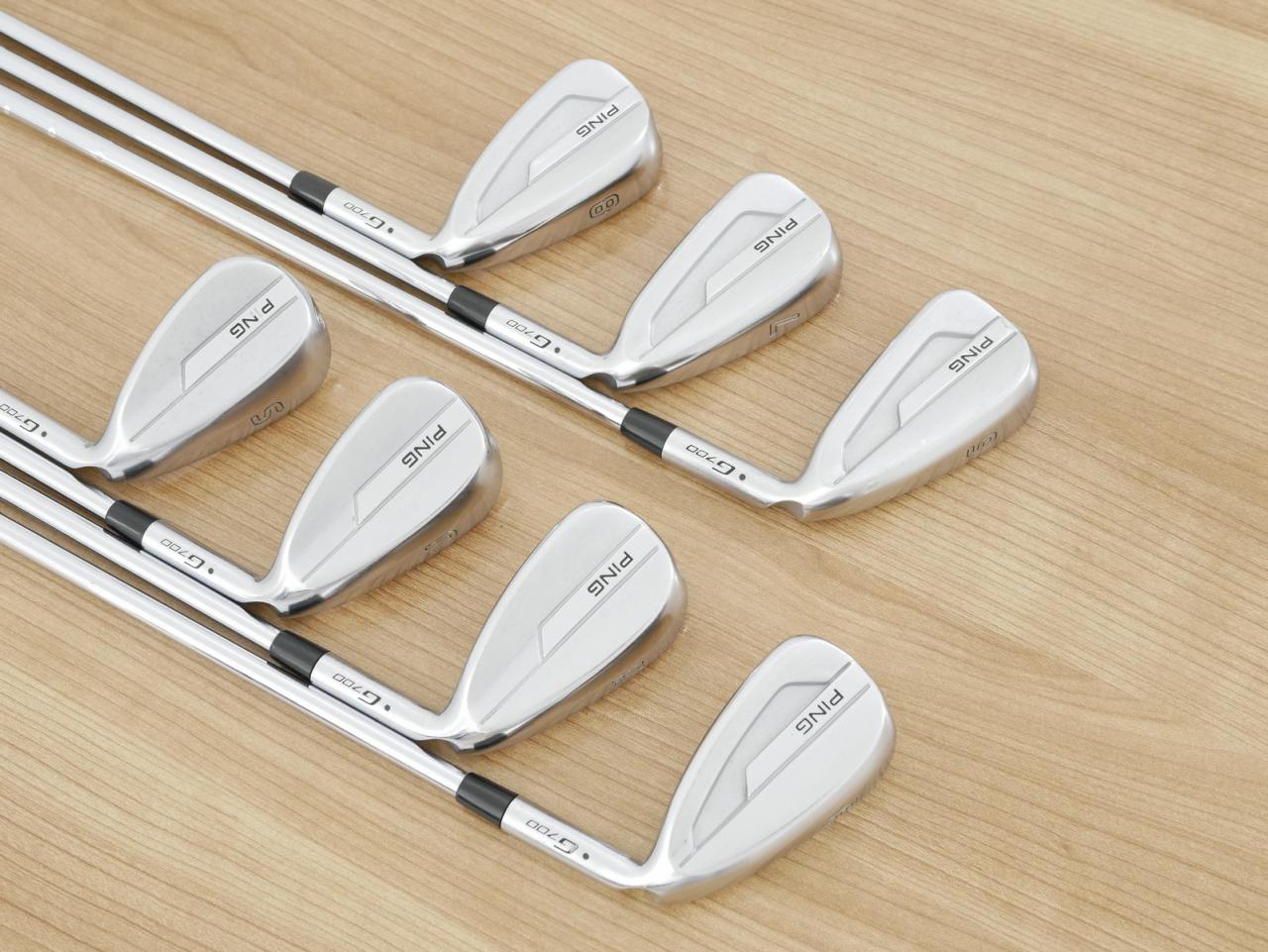 Iron set : Ping : ชุดเหล็ก Ping G700 (ปี 2019 Japan Spec. ใบใหญ่ ง่ายที่สุด ไกลที่สุดของ Ping) มีเหล็ก 6-Pw,Aw,Sw (7 ชิ้น) ก้านเหล็ก NS Pro 950 Flex R
