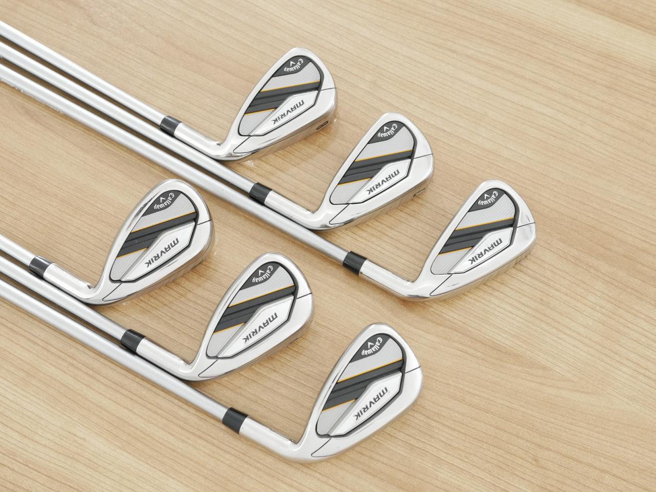 Iron set : Callaway : ชุดเหล็ก Callaway Mavrik (ปี 2020 ตีง่าย ไกลมากๆ) มีเหล็ก 6-Pw,Aw (6 ชิ้น) ก้านกราไฟต์ Mitsubishi Diamana 50 Flex S