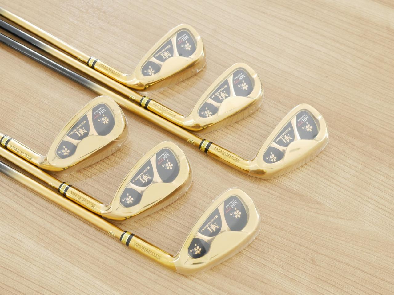 Iron set : Other Brand : **ของใหม่ ยังไม่แกะพลาสติก** ชุดเหล็ก Mutsumi Honma MH777 One Length (ใบใหญ่ ตีง่าย ไกล) มีเหล็ก 5-Pw (6 ชิ้น) ก้านกราไฟต์ Flex R