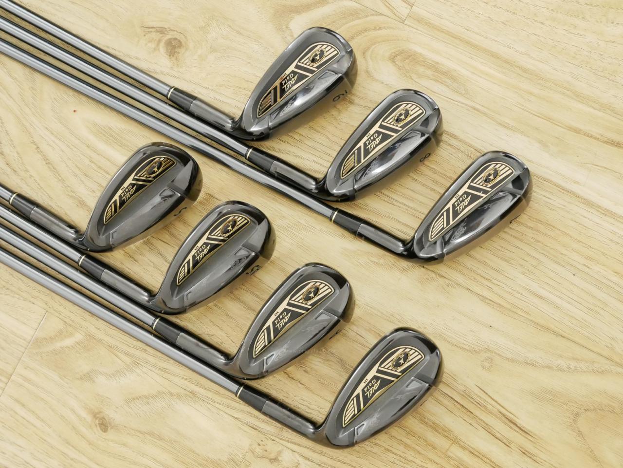 Iron set : Tsuruya : ชุดเหล็ก Tsuruya AXEL Gold Premium III (ออกปี 2019 ของใหม่ 6 หมื่นกว่าบาท หน้าเด้งสุดๆ ไกลสุดๆๆ) มีเหล็ก 7-Pw,Aw,As,Sw (7 ชิ้น) ก้านกราไฟต์ Flex R