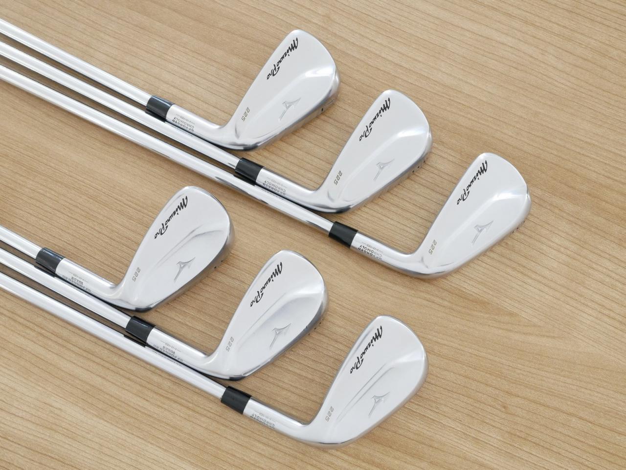 Iron set : Mizuno : ชุดเหล็ก Mizuno Pro 225 Forged (ปี 2023 นุ่ม แน่น ระยะดี) มีเหล็ก 5-Pw (6 ชิ้น) ก้านเหล็ก NS Pro ZELOS 7 Flex R
