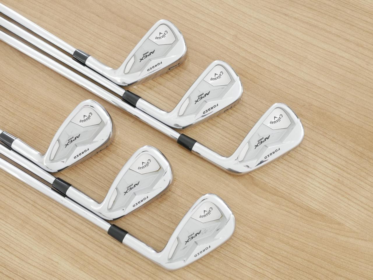 Iron set : Callaway : ชุดเหล็ก Callaway APEX Pro Forged (ออกปี 2019) มีเหล็ก 5-Pw (6 ชิ้น) ก้านเหล็ก NS Pro Modus 120 Flex S