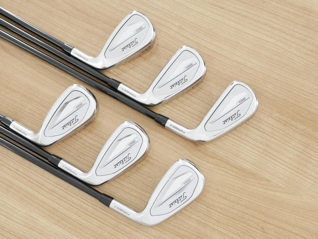 Iron set : Titleist : ชุดเหล็ก Titleist T350 Forged (ออกปี 2023) มีเหล็ก 6-Pw,48 (6 ชิ้น) ก้านกราไฟต์ Mitsubishi TENSEI AM2 Flex S