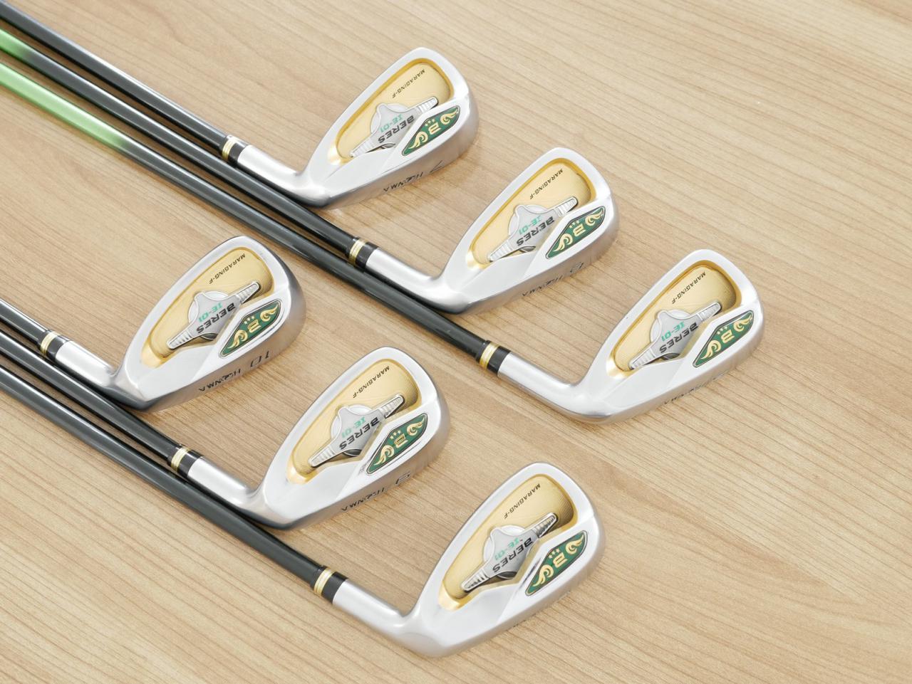 Iron set : Honma : **ก้าน 3 ดาว** ชุดเหล็ก Honma Beres IE-01 (ใบใหญ่ ลอยง่าย เหมาะกับซีเนียร์) มีเหล็ก 5-10 (6 ชิ้น) ก้าน ARMRQ 6 (45) Flex R (3 ดาว)