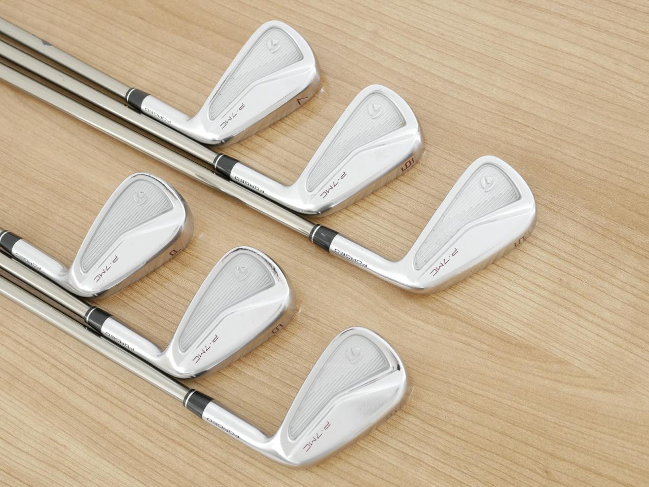 Iron set : Taylormade : ชุดเหล็ก Taylormade P7MC Forged (ซีรี่ย์ท้อปสุด ออกปี 2021) มีเหล็ก 5-Pw (6 ชิ้น) ก้านกราไฟต์ UST Mamiya ATTAS 10 Flex S
