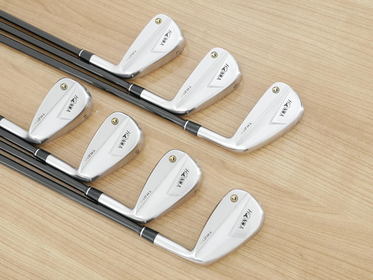 Iron set : Honma : ชุดเหล็ก Honma Tour World TR21X (ออกปี 2021 ตีง่าย ไกล) มีเหล็ก 5-11 (7 ชิ้น) ก้านกราไฟต์ Honma Vizard TR20-65 Flex R