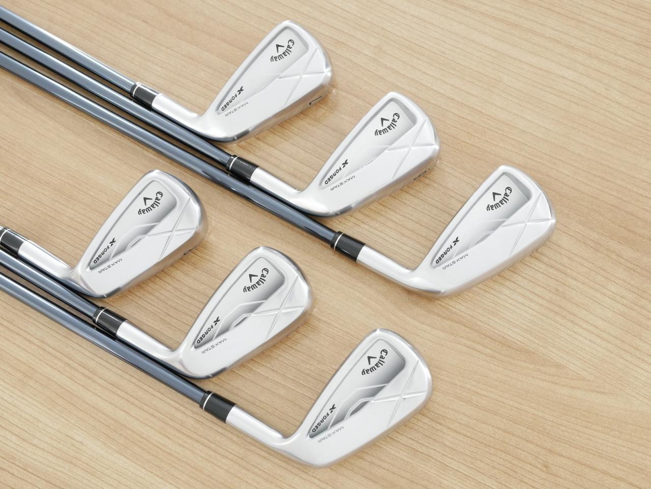 Iron set : Callaway : ชุดเหล็ก Callaway X Forged MAX Star (รุ่นล่าสุด ออกปี 2025) มีเหล็ก 5-Pw (6 ชิ้น) ก้านกราไฟต์ UST Mamiya RECOIL DART 6T Flex R