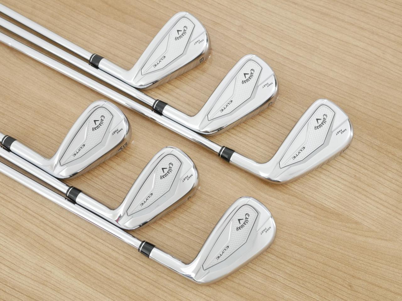 Iron set : Callaway : ชุดเหล็ก Callaway ELYTE Max Fast (ออกปี 2025 ตีง่ายมาก ไกล Japan Spec.) มีเหล็ก 6-Pw,Aw (6 ชิ้น) ก้านเหล็ก NS Pro ZELOS 7 Flex S