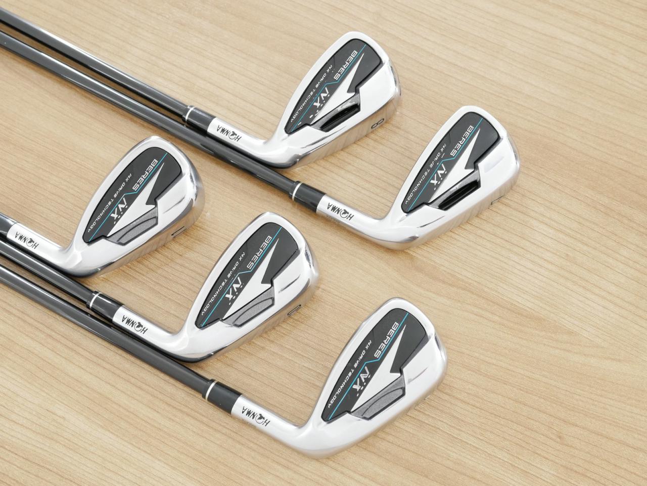 Iron set : Honma : ชุดเหล็ก Honma Beres NX (รุ่นปี 2023) มีเหล็ก 7-11 (5 ชิ้น) ก้านกราไฟต์ Honma Vizard 45 Flex SR