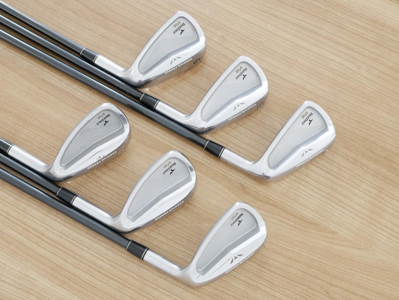Iron set : Tourstage : ชุดเหล็ก Tourstage VIQ (Forged) มีเหล็ก 7-Pw,Aw,Sw (6 ชิ้น) ก้านกราไฟต์ Flex R