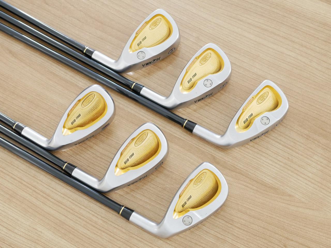Iron set : Honma : **ก้าน 3 ดาว** ชุดเหล็ก Honma TwinMarks MG818 (รุ่นหายากก) มีเหล็ก 7-11,Sw (6 ชิ้น) ก้านกราไฟต์ ARMRQ 851 Flex R (3 ดาว)