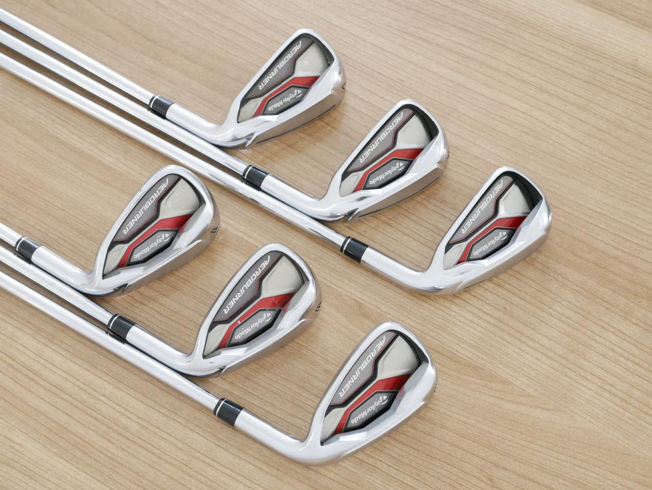 Iron set : Taylormade : ชุดเหล็ก Taylormade Aero Burner (ตีง่ายมาก) มีเหล็ก 5-Pw (6 ชิ้น) ก้านเหล็ก KBS C-Taper 90 Flex R